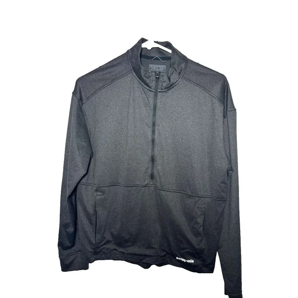 Patagonia 1/2 Half Zip Pullover Men's Small Gray Midweight Outdoor